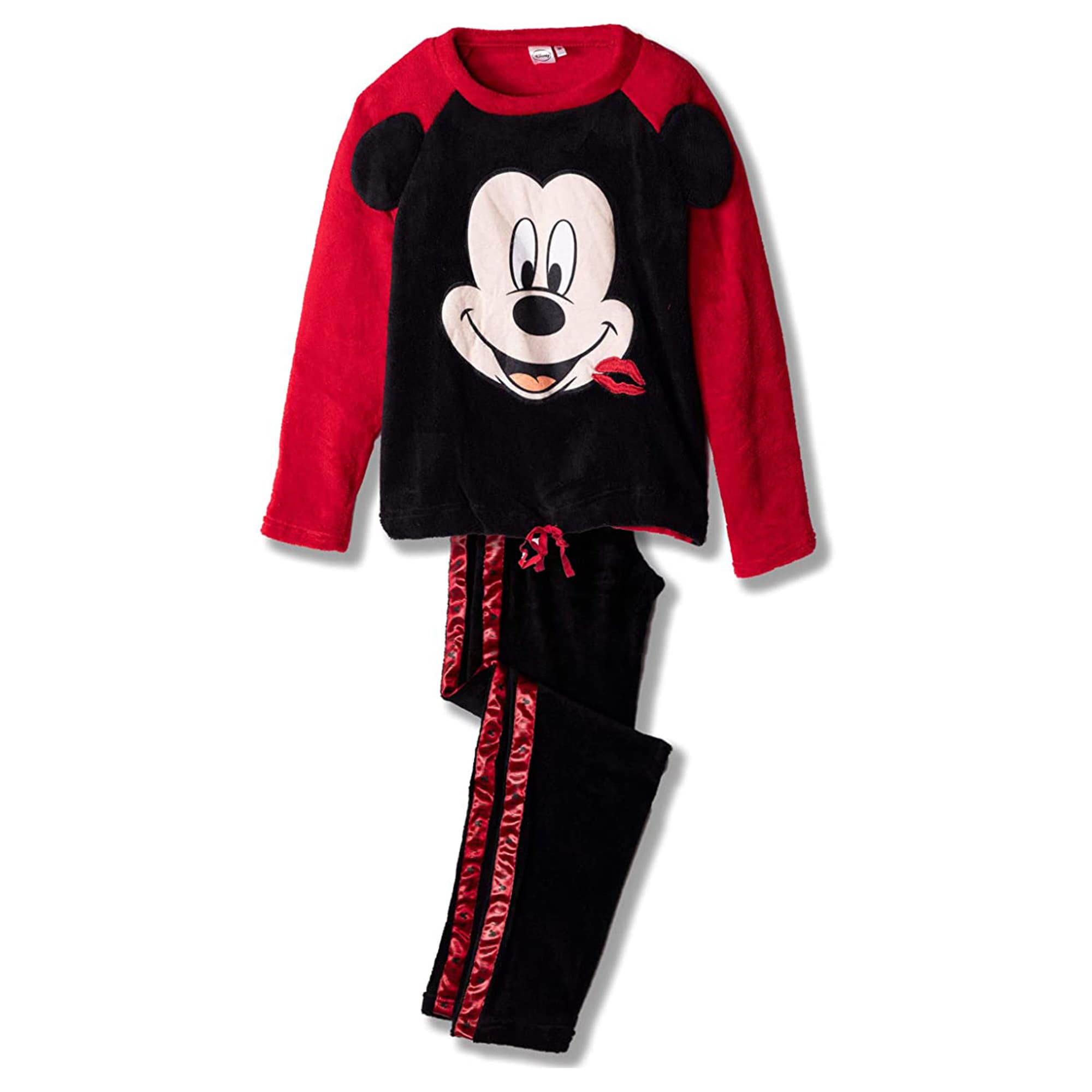 Pigiama invernale lungo donna Disney Mickey Minnie felpa pantalone