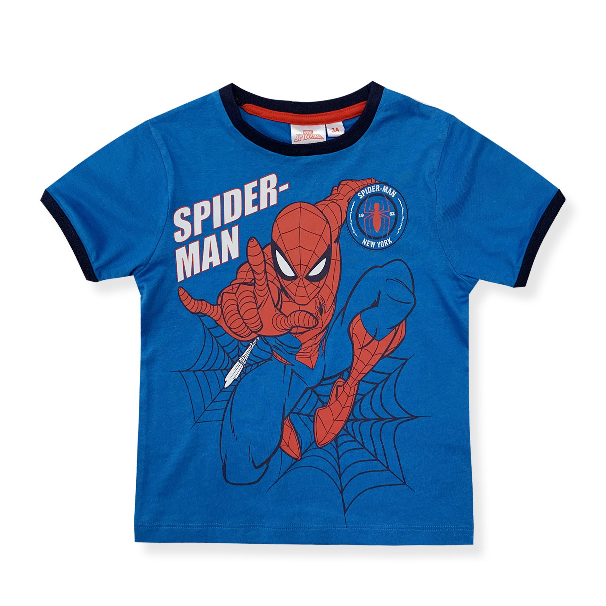 Maglietta Spiderman bambino bianca a maniche corte • TEDStore